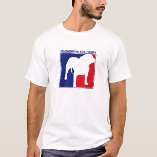 Major League Staffordshire Bull Terrier t-shirt