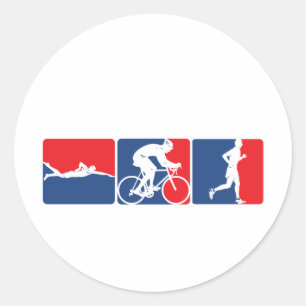 Major League Triathlon Classic Round Sticker