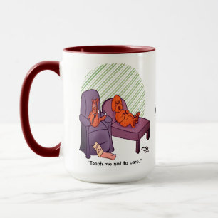 Major Loser Teach Me Not To Care Large Combo Mug
