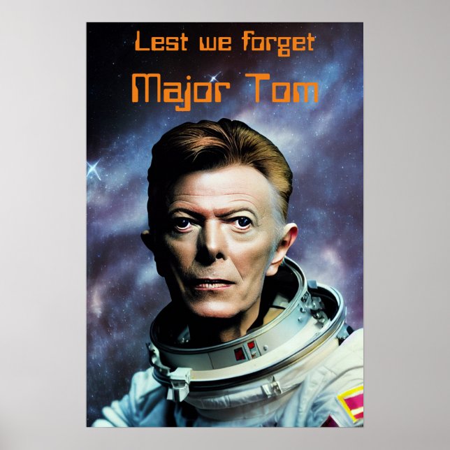 Major Tom Bowie Starman Poster (Front)