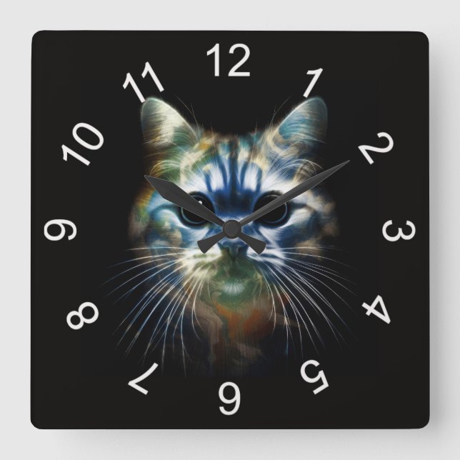Major Tom Square Wall Clock (Front)