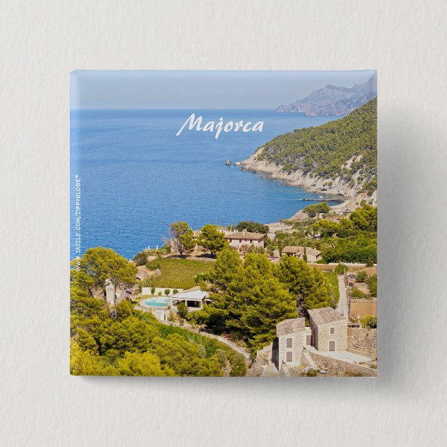 Majorca 15 Cm Square Badge (Front)
