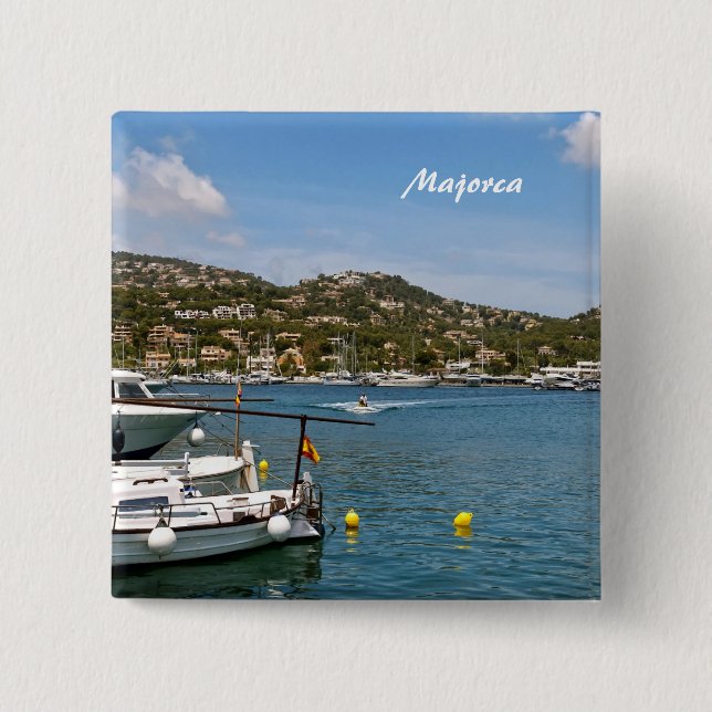 Majorca 15 Cm Square Badge (Front)
