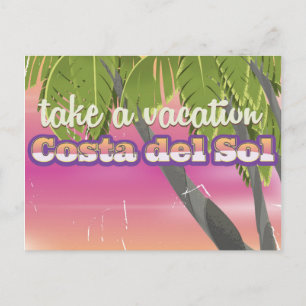 Majorca, Spain vintage beach vacation Poster Postcard