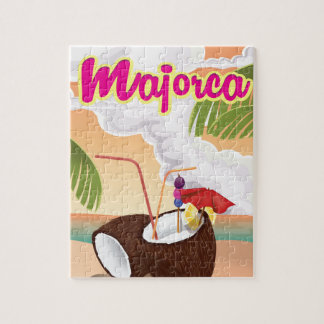 majorca vintage travel poster. jigsaw puzzle