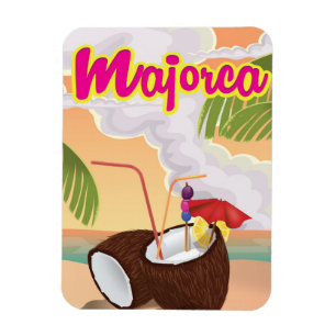 majorca vintage travel poster. magnet