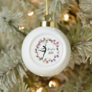 Majorette Baton Twirler Christmas Ornament