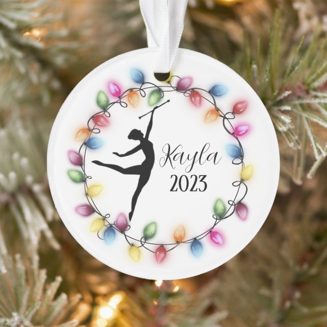 Majorette Baton Twirler Christmas Ornament (Tree)