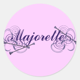 Majorette Classic Round Sticker