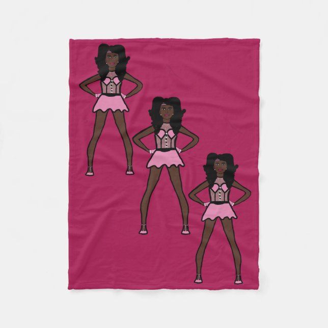 Majorette/ Dancer Fleece Blanket Cotton Candy  2 (Front)