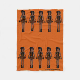 Majorette/ Dancer Fleece Blanket Orange
