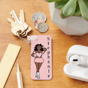 Majorette /Dancer Keychain Cotton Candy