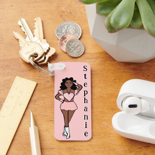 Majorette /Dancer Keychain Cotton Candy (Desk)