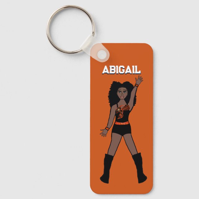 Majorette/ Dancer Keychain Orange Hornet A (Front)