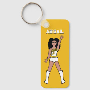 Majorette/ Dancer Keychain Yellow Hornet B