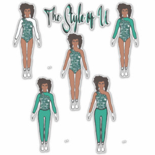 Majorette / Dancer Quick Change Stickers ( Sea 2)