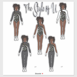 Majorette / Dancer Quick Change Stickers ( Steel)