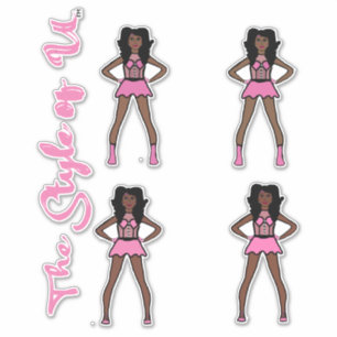 Majorette / Dancer Stickers Cotton Candy 3