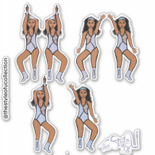 Majorette / Dancer Stickers Diamond Crown #2