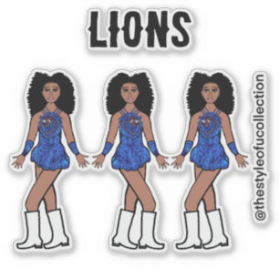 Majorette / Dancer Stickers  Sapphire  Lion C