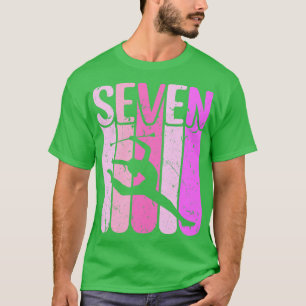Majorette Girl 7th Birthday Baton Twirling T-Shirt
