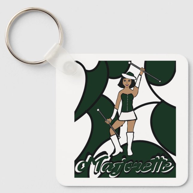 Majorette Keychain/ Forest Key Ring (Front)