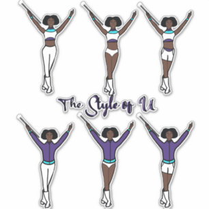 Majorette Quick Change Stickers ( Aqua Grape ) 