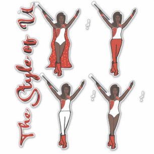 Majorette Sparkle Stickers (Fire) 
