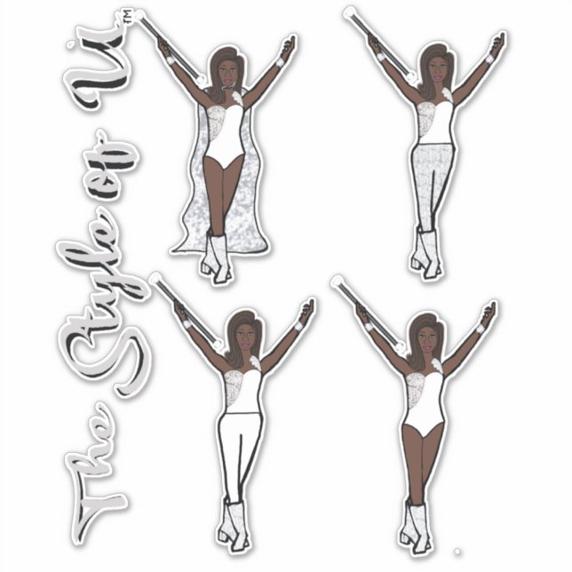 Majorette Sparkle Stickers (Iced)  (Front)