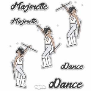 Majorette Stickers (White Diamond 2)