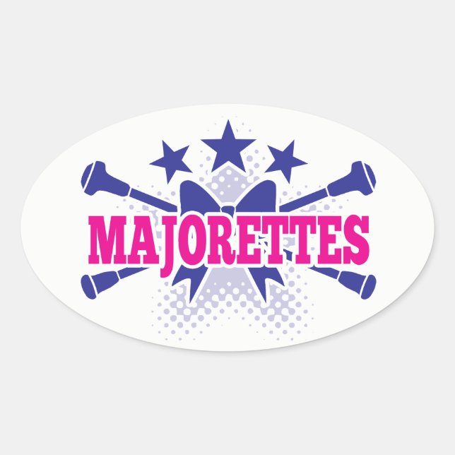 Majorettes Oval Sticker (Front)