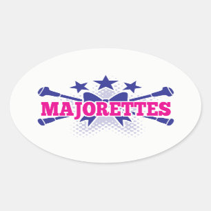 Majorettes Oval Sticker