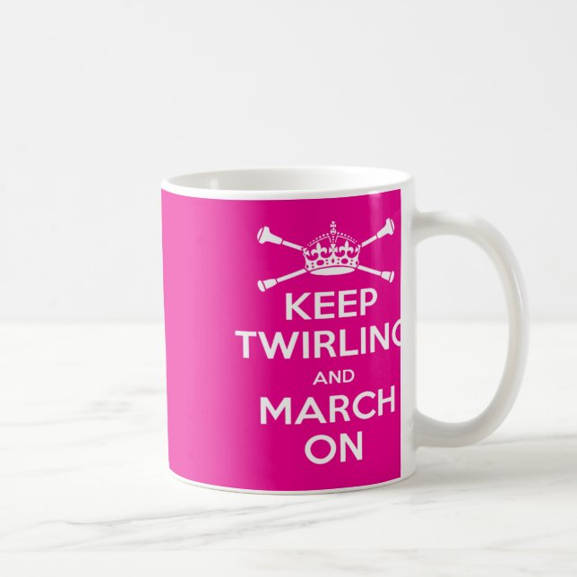 Majorettes Pink Keep Twirling Mug (Right)