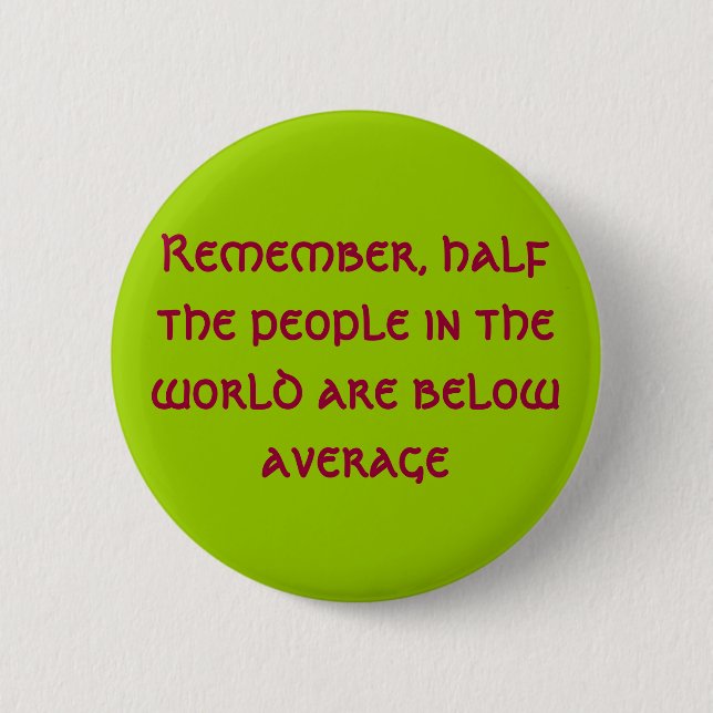 Majority counts 6 cm round badge (Front)
