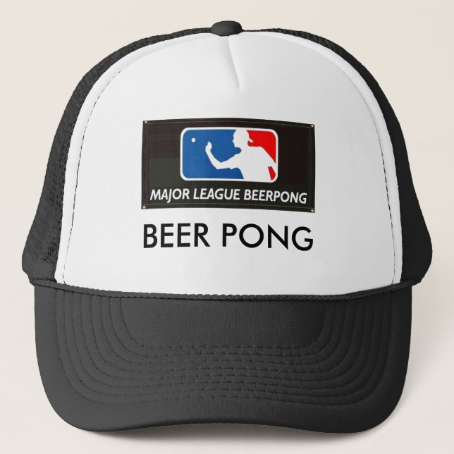 MajorLeagueBeerPong, BEER PONG Trucker Hat (Front)