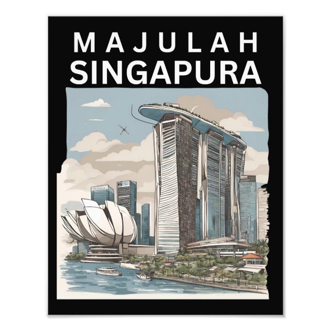 Majulah Singapura Photo Print (Front)