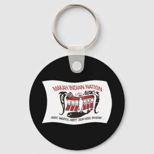 Makah Tribe Flag Keychain