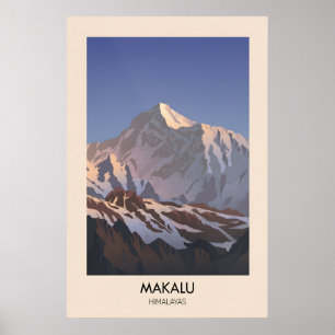 Makalu Mountain Himalayas Poster
