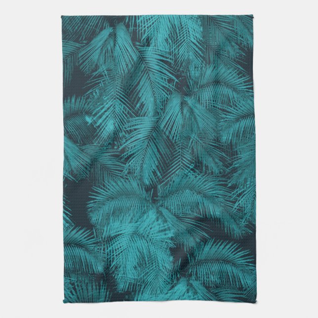 Makana Palms Hawaiian Tropical Kitchen Towel (Vertical)