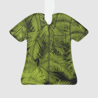 Makana Palms Hawaiian Tropical Leaves Aloha Shirt Ornament
