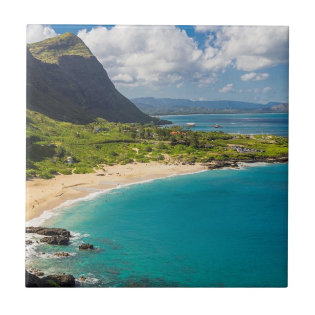 Makapuu Beach Coastline Tile (Front)