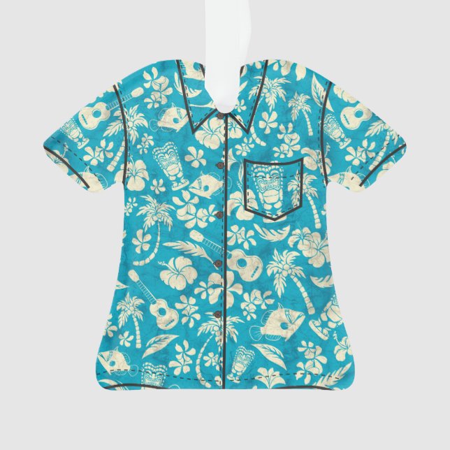 Makapuu Beach Hawaiian Batik Aloha Shirt Ornament (Front)