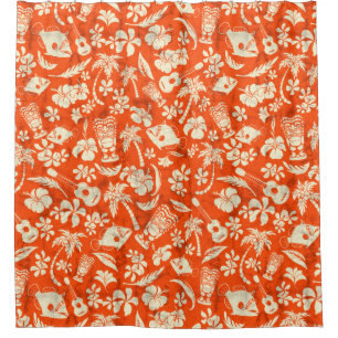 Makapuu Beach Hawaiian Batik Aloha Shirt Shower Curtain