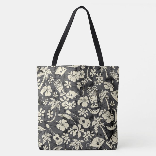 Makapuu Beach Hawaiian Batik Beach Bag (Front)