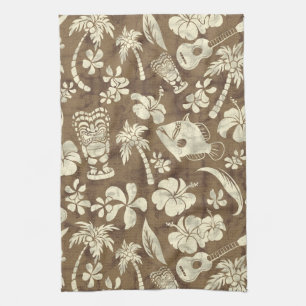 Makapuu Beach Hawaiian Batik Kitchen Towel