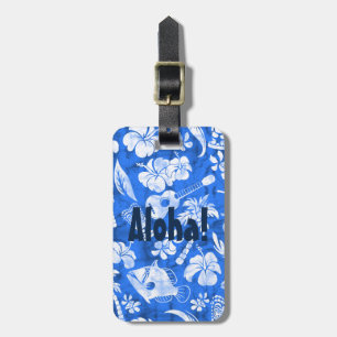 Makapuu Beach Hawaiian Batik Luggage Tags