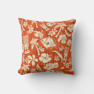 Makapuu Beach Hawaiian Batik Square Pillows