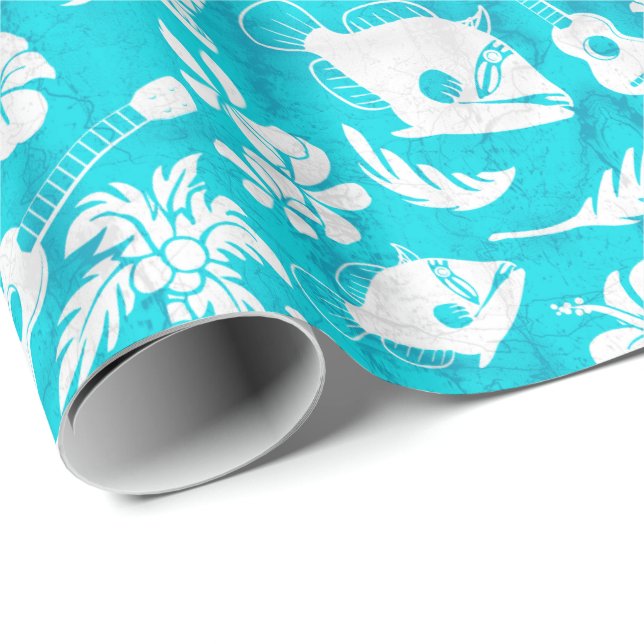 Makapuu Beach Hawaiian Batik Wrapping Paper (Roll Corner)