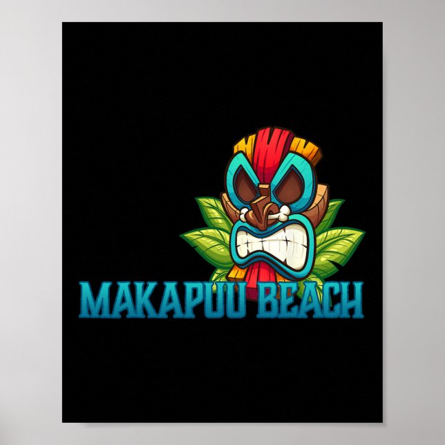 Makapuu Beach Tiki - Hawaii Beaches  Poster (Front)