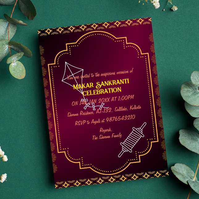 Makar Sankranti Celebration Invitation (Creator Uploaded)